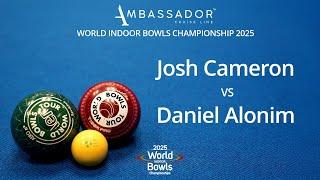 World Indoor Bowls Championship 2025 Josh Cameron vs Daniel Alonim - Day 4 Match 2