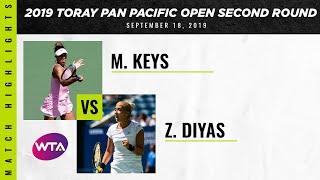 Madison Keys vs. Zarina Diyas | 2019 Osaka Second Round | WTA Highlights