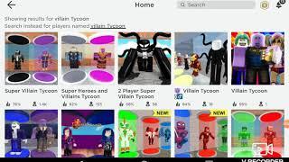 Venom dominates super villain Tycoon on Roblox