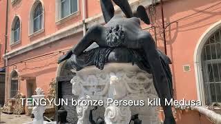 TENGYUN bronze Perseus kill Medusa