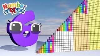 Numberblocks Step Squad 1-50 Wonderland Number 6 Jump and Count