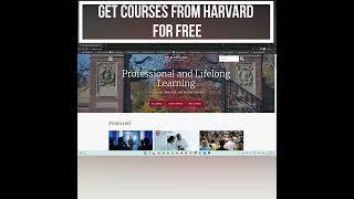 Learn Courses for Free from Harvard University | Free Online Courses | Sridhar Iyer | #shorts