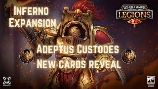 Adeptus Custodes NEW CARDS REVEAL || The Horus Heresy: Legions