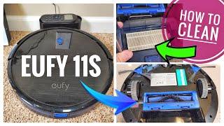 Eufy 11S Robot Vacuum How To Fix Low Suction   How To Clean & Replace Filters / Brushes