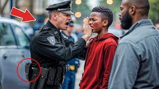 Racist Cop Slaps Black Boy in Public — Unaware His Father Is the Police Chief