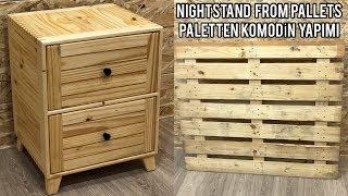 Making nightstand from pallet / Diy pallet wood nightstand