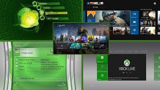 Evolution of Xbox dashboards (2001-2023)