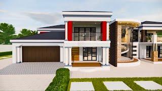 6 Bedroom Double Storey design idea | Double Storey design - Hip roof double storey 30mx19