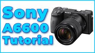 Sony A6600 Full Tutorial Training Overview Set-up & Tips