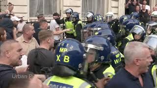 Raw footage: Clashes erupt in London after ‘Enough is Enough’ protest spirals out of control