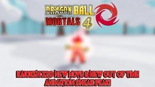 NEW KAIOKEN X20 MOVE & OUT OF TIME ANIMATION SNEAK PEAK! - Dragon Ball Mortals 4 PRE-ALPHA - Roblox