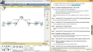 4.1.2.5 Packet Tracer - Configure IP ACLs to Mitigate Attacks