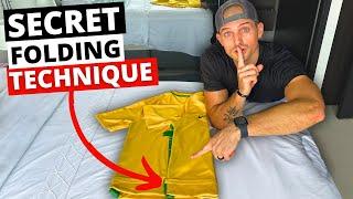 ULTIMATE Hack to Pack More in Personal Item Bag (Folding Trick)