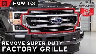 How to Remove Your Factory 2020-2021 Super Duty Grille