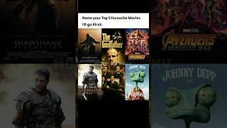 name your top 5 favourite movies #movies #cinema #cinephile #hollywood #ytshorts #explore