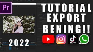 FREE EXPORT SETTING PRESET FOR INSTAGRAM TIKTOK REELS 2022 ! | ADOBE PREMIERE PRO