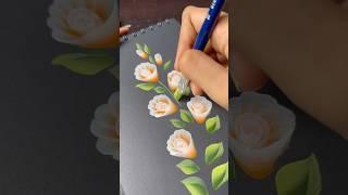 Easy Flower Painting | Roses| Acrylic #art #artist #painting #easy #flowers #floral #acrylicpainting
