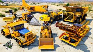 Franklin Steal Massive Construction Vehicles!