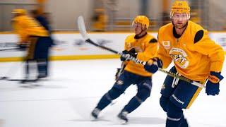 Steven Stamkos, Jonathan Marchessault skate for first time at Nashville Predators at training camp