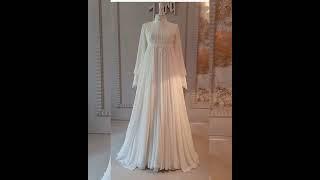 müslüman kadınlar için güzel gelinlik#beautiful wedding dresses for muslim women#красивые платья