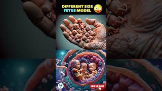 Growth Spurt : Peek into Fetal Progression different size of fetus model | Fetal development #baby
