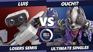 DD 15: Revival LOSERS SEMIS - Lui$ (ROB) Vs. Ouch!? (Wolf) Smash Ultimate - SSBU