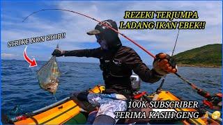 TERJUMPA SPOT IKAN EBEK TURUN JIG TERUS STRIKE BERTUBI TUBI!!!.. INFLATABLE BOAT MLAYSIA VLOG [020]