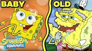 SpongeBob's Stages of Life! ⏰ Baby Sponge to Old Man | SpongeBob