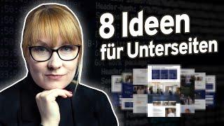 Diese 8 Unterseiten benötigt deine Website in 2024