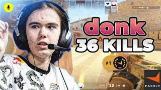 CS2 POV | donk Faceit Ranked (Mirage) with baz - Voice Comms 36-15