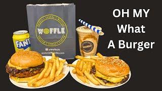 OH MY What A Burger WOFFLE in Liverpool