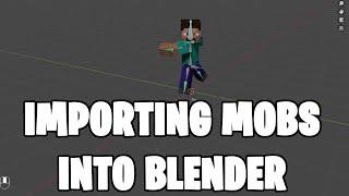 How To Import Minecraft Characters In To Blender #blender3d