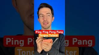 HARD Mandarin Chinese Tongue Twister (Ping Pang Sounds)!