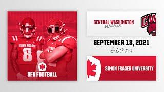 SFU Football vs. Central Washington University - September 18th, 2021