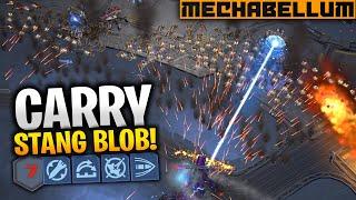 MASS CARRY MUSTANGS Melt EVERYTHING in FFA! (Bullet Hell) - Mechabellum Cast