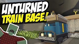 TRAIN BASE - Unturned Zombie Defense | Horde Beacon Survival!