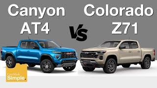 2023 Chevy Colorado Z71 vs GMC Canyon AT4 | Feature & Pricing Breakdown!