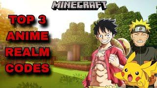 *NEW* TOP 3 BEST ANIME REALM CODES FOR MINECRAFT BEDROCK EDITION