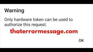 Only hardware token can be used to authorize this request (Zenith Bank)