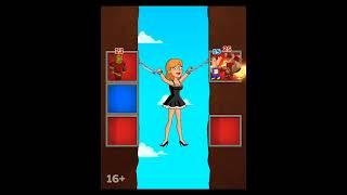 Hustle Castle game ads '50' Lady Chained LOVE HELP 16+