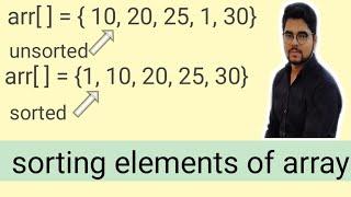 sorting of array elements without using inbuilt method in Java