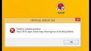 Mirillis Action - CRITICAL ERROR 104 FIX | Failed to initialize Product Error