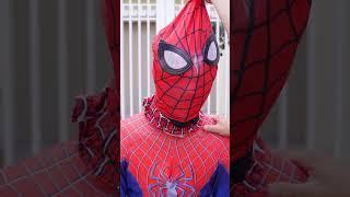 Đâu mới là mặt nạ thật của Siêu Nhân Nhện || Spider Man dresses up for transforms  #shorts