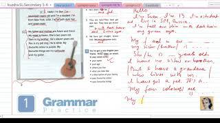 7. Spotlight 6. Unit 1 Workbook. Writing. Grammar Practice