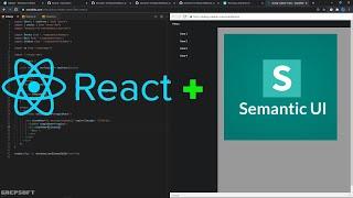 Create a Sidebar Menu in React using Semantic UI