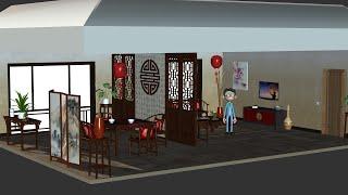 Chinese Living Room - free Iclone props Download