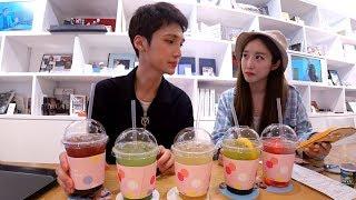 Trying Red Velvet's "Summer Magic" drinks - Edward Avila