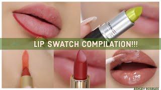 LIP SWATCH COMPILATION!! 4 LIP SWATCH VIDEOS IN 1 | Ashley Rosales