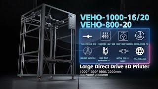 Tronxy VEHO-1000-16 1000mm Building Size 2.85mm 320°c High Temp Extusion Direct Drive 3D Printer