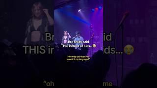 Singer really said THIS infront of kids and SHOOK EVERYONE  #livemusic #concert #emo #rockmusic